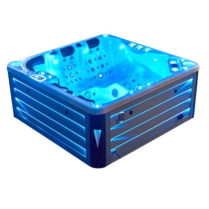 5 Person Hot Tub Outdoor Acrylic Swimming Pool Massage Bathtub Self-Cleaning Spa Pools