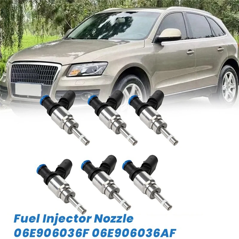 6Pcs Car Fuel Injector Nozzle 06E906036F 06E906036AF For  Q5 A4 A5 A6 C6  A5 B8 Quattro 079906036C 06H906036E