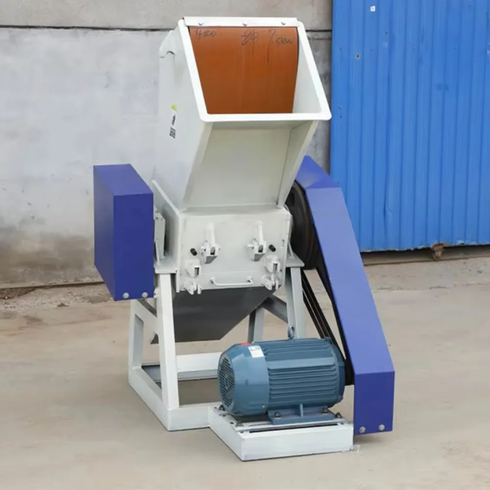 High Power Plastic Crusher Large Industrial Shredder For Blue Drum Fruit Basket Bumper Waste Plastic Recycling
