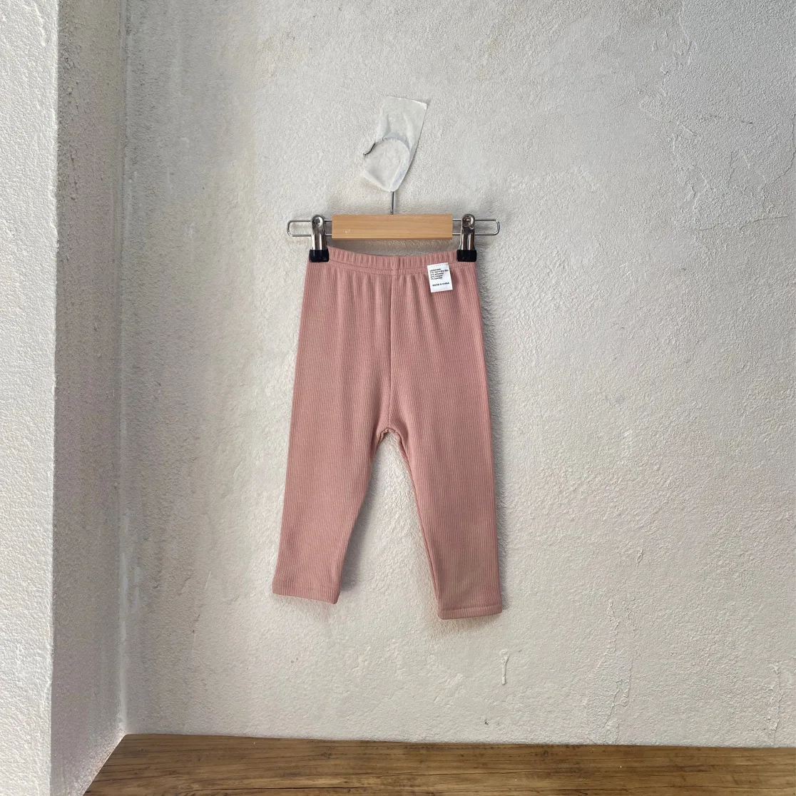 Autumn Spring Basic Cotton Kids Baby Girls Ribbed Leggings Solid Color Infant Girls Elastic Pants Best Matching Girls Leggings