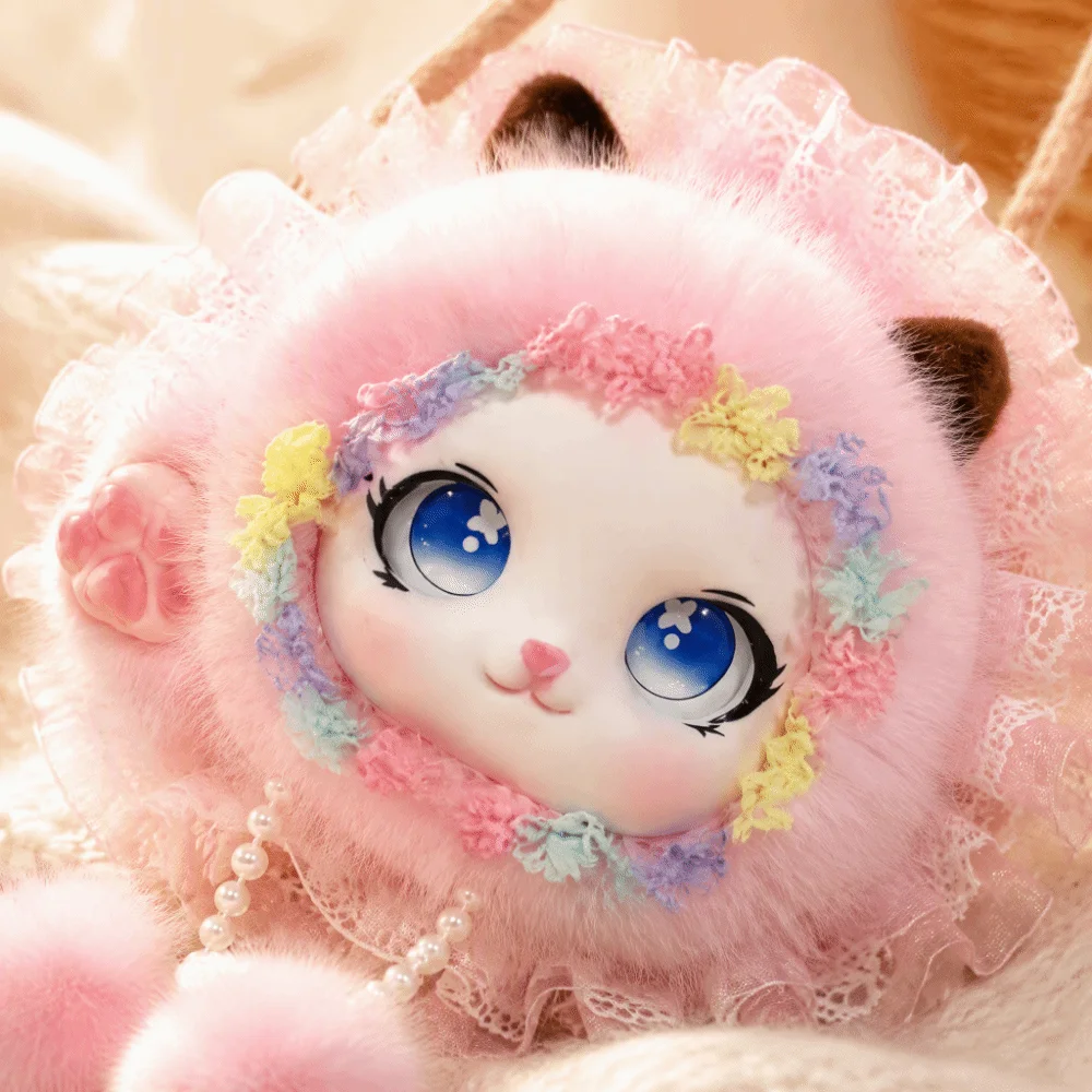Lolita Style Handmade Crossbody Bag Pom-Pom Lace Decor Cartoon Animal Coin Purse Sweet Tassel Shoulder Pouch Holiday