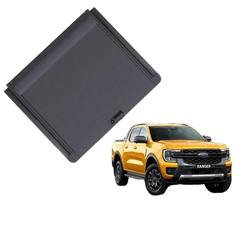 

XDSGRANDTEC Anti-theft Roller Shutter Cover Retractable Manual Pickup Bed Cover Tonneau Cover For Ford Ranger Wildtrak T9