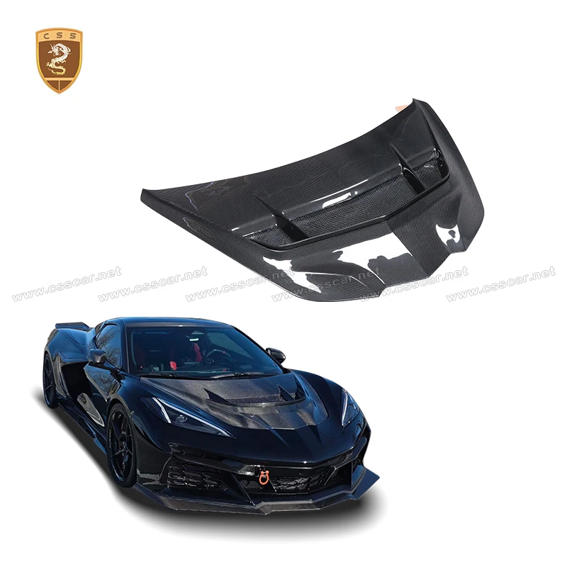 

For Chevrolet Corvette C8 Z06 ZR1.2 Dry Carbon Fiber Engine Bonnet Hood Air Intake Vent Cover Auto Exterior Bodykits