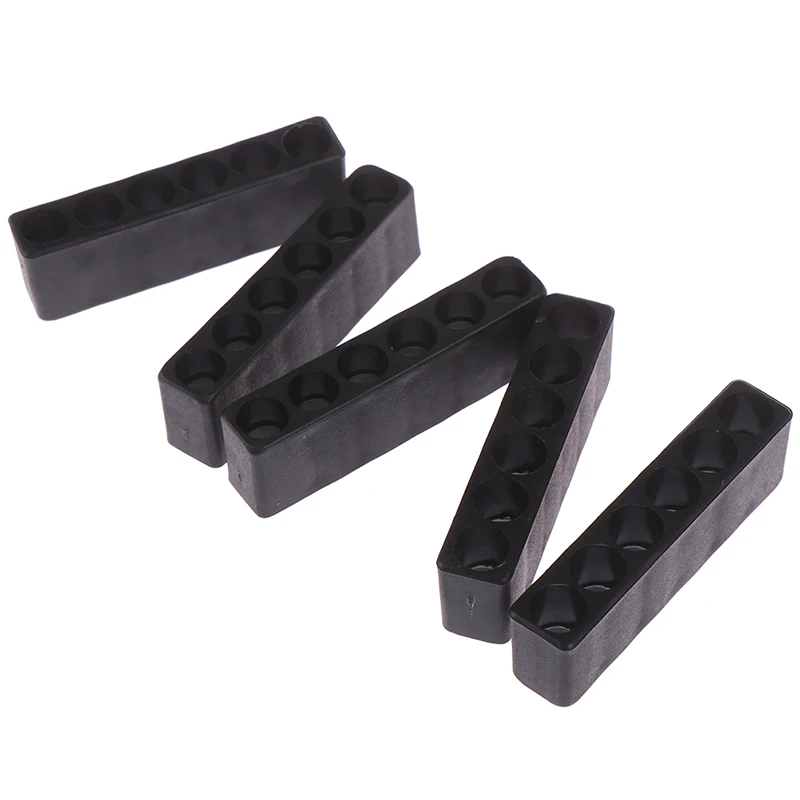 5Pcs 6/10/12 Holes Hex Shank Screwdriver Bit Holder Plastic Screwdriver Head Storage Drill Bit Stand Power Accessories