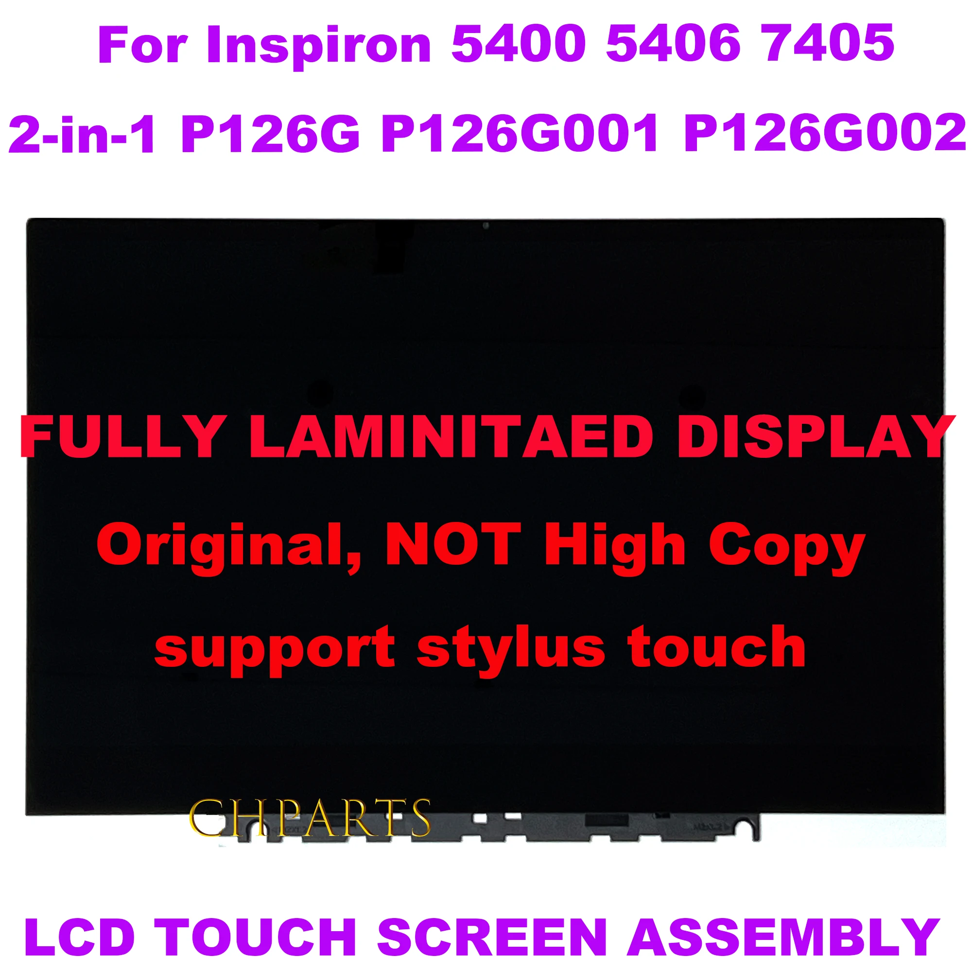 For Dell Inspiron 5400 5406 7405 2-in-1 P126G P126G001 P126G002 LCD Touch Screen Replacement Assembly Laptop Display ZBK623