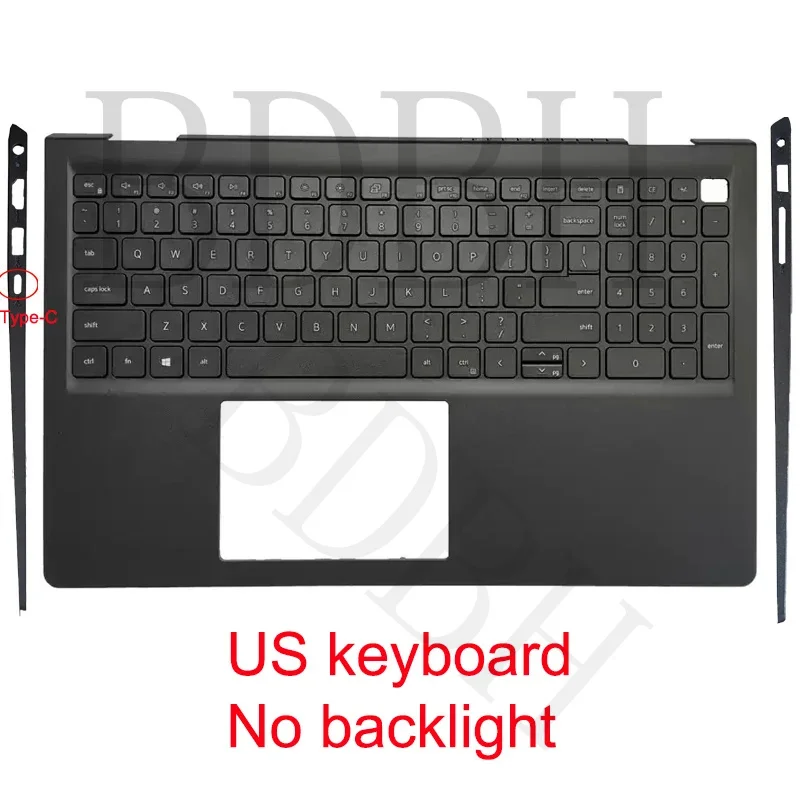For Dell Inspiron 3510 3511 3515 3520 3521 3525 laptop palm rest case upper cover keyboard 054WVM 09CJN3 0HRHC5 00GTPK