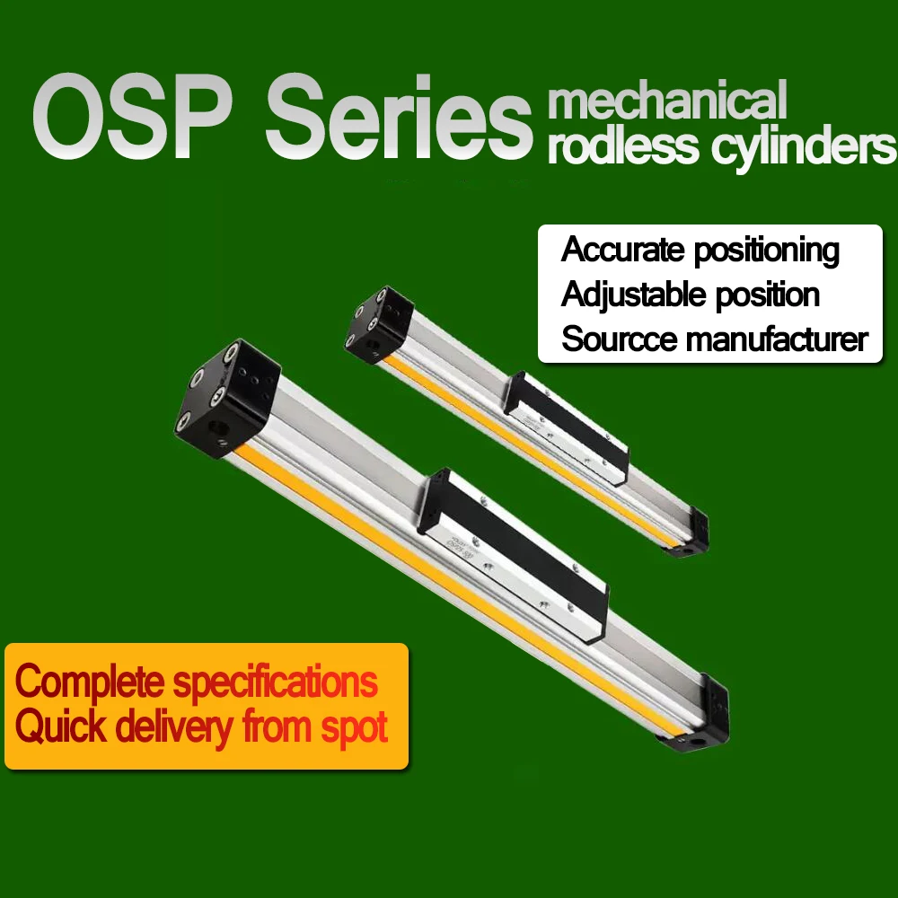 

OSP Rodless Cylinder Pneumatic Actuator Mechanically Jointed Double Acting High Thrust OSP10/16/25/32/40/50/63/80-100/200/300