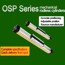 OSP Rodless Cylinder Pneumatic Actuator Mechanically Jointed Double Acting High Thrust OSP10/16/25/32/40/50/63/80-100/200/300