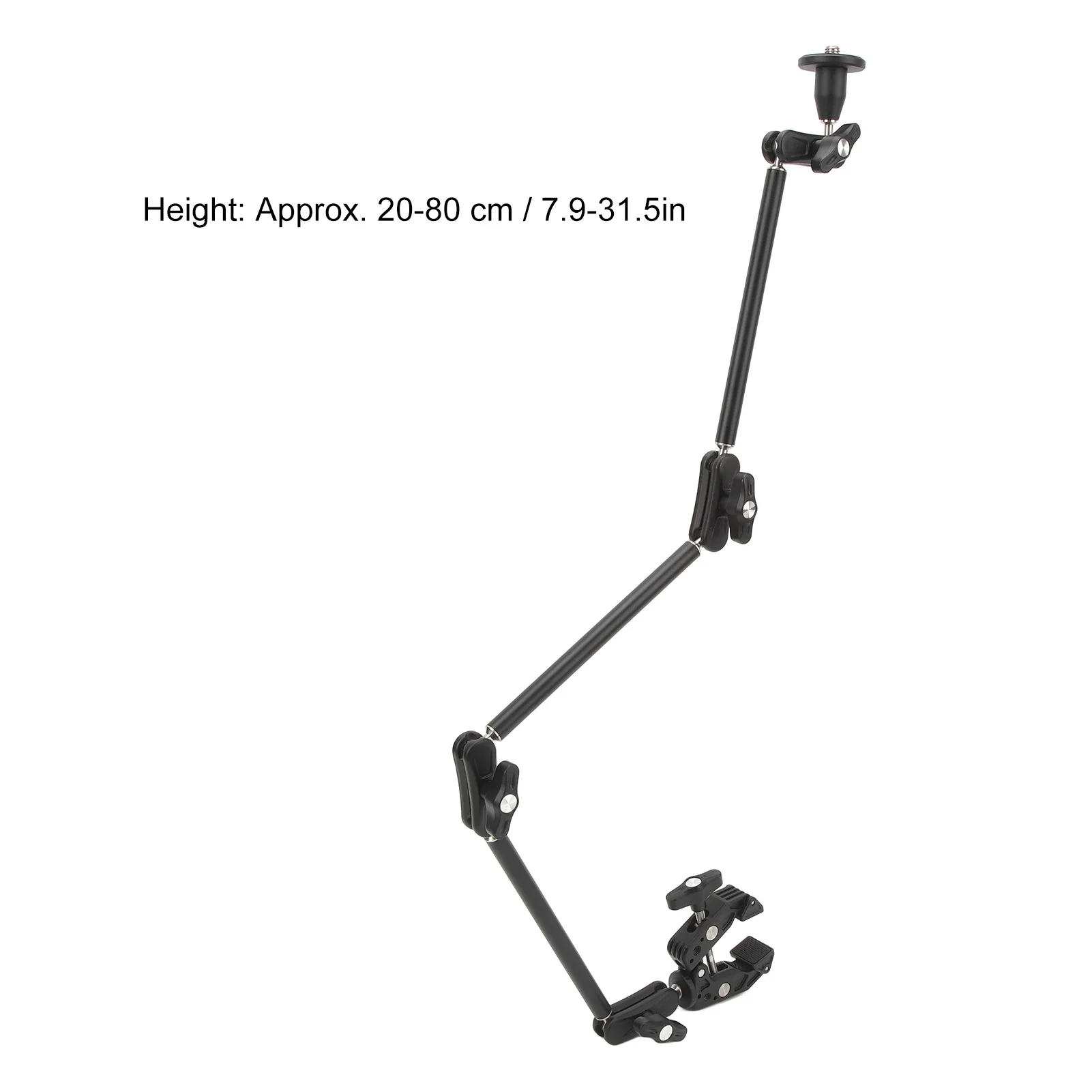 Articulating Arm Adjustable Articulating Friction Arm Super Clamp with 1/4 Inch 3/8 Inch Thread for SLR Cameras