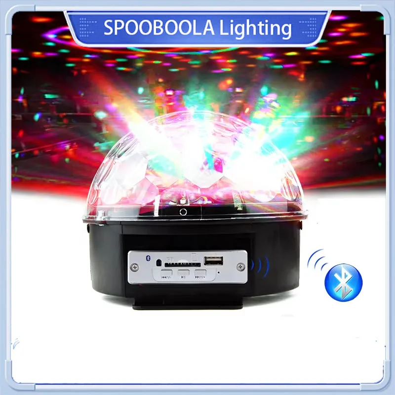 MP3+Bluetooth Crystal Magic Ball Light LED Stage Lights DJ Disco Party Club For Club Birthday Karaoke disco Party Bar KTV