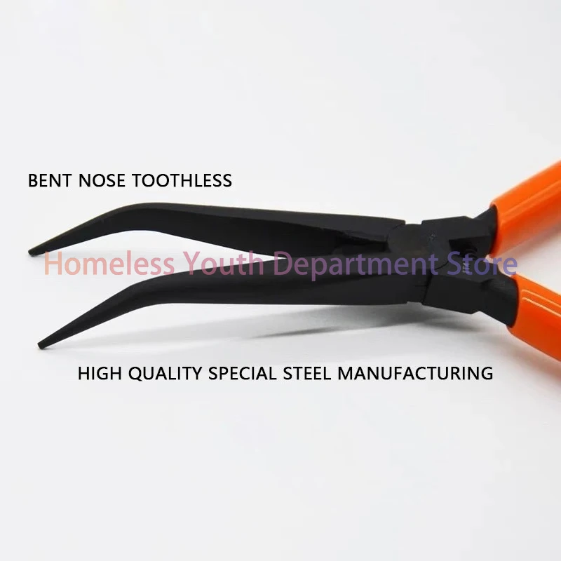 MP7-150 Minitech Tweezer Long Nose Pliers MP8-150 Toothless Bent Nose Pliers Electrician DIY Precision Electronic Pliers