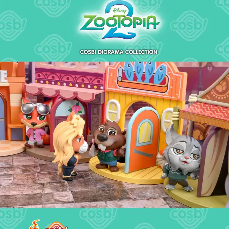 

Disney Zootopia V2 Series Scene Blind Box Movie Periphery Desktop Decoration Ornament Collection Toys Mystery Box Surprise Gifts