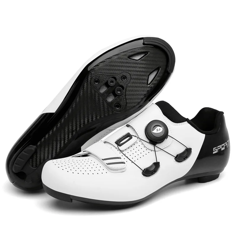 

Cycling Sneakers Men MTB Shoes Self-Locking Road Bicycle Shoes Women Exercise Bikes Sneakers Cleats Clip Cycle Knit Racing Shoes