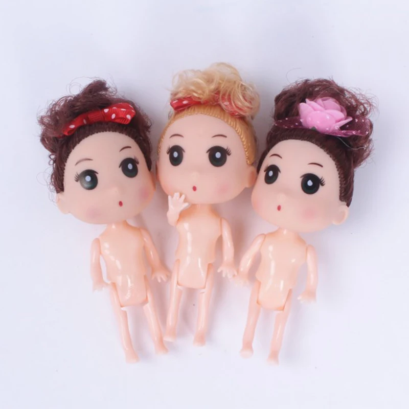 1Pcs Girl Birthday Dress Doll Baking Cake Topper Decoration Doll Princess Kids Wedding Cartoon Dressing Cake Topper Random