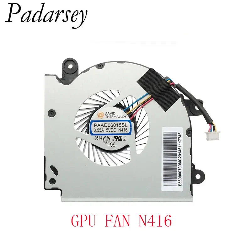 Padarsey Replacement Laptop CPU GPU Cooling Fan for MSI GF75 Thin 8RC 8RD 9SC 9SD 9SCXR 10SCSR 10SCXR Series Fan PAAD06015SL