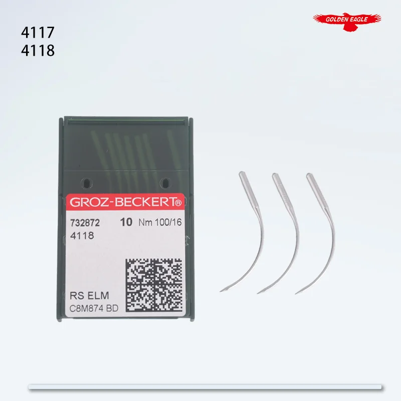 

10PCS 4117 & 4118 Bend Needle Groz-Beckert Fit Industrial Linking machine Knitting Needles