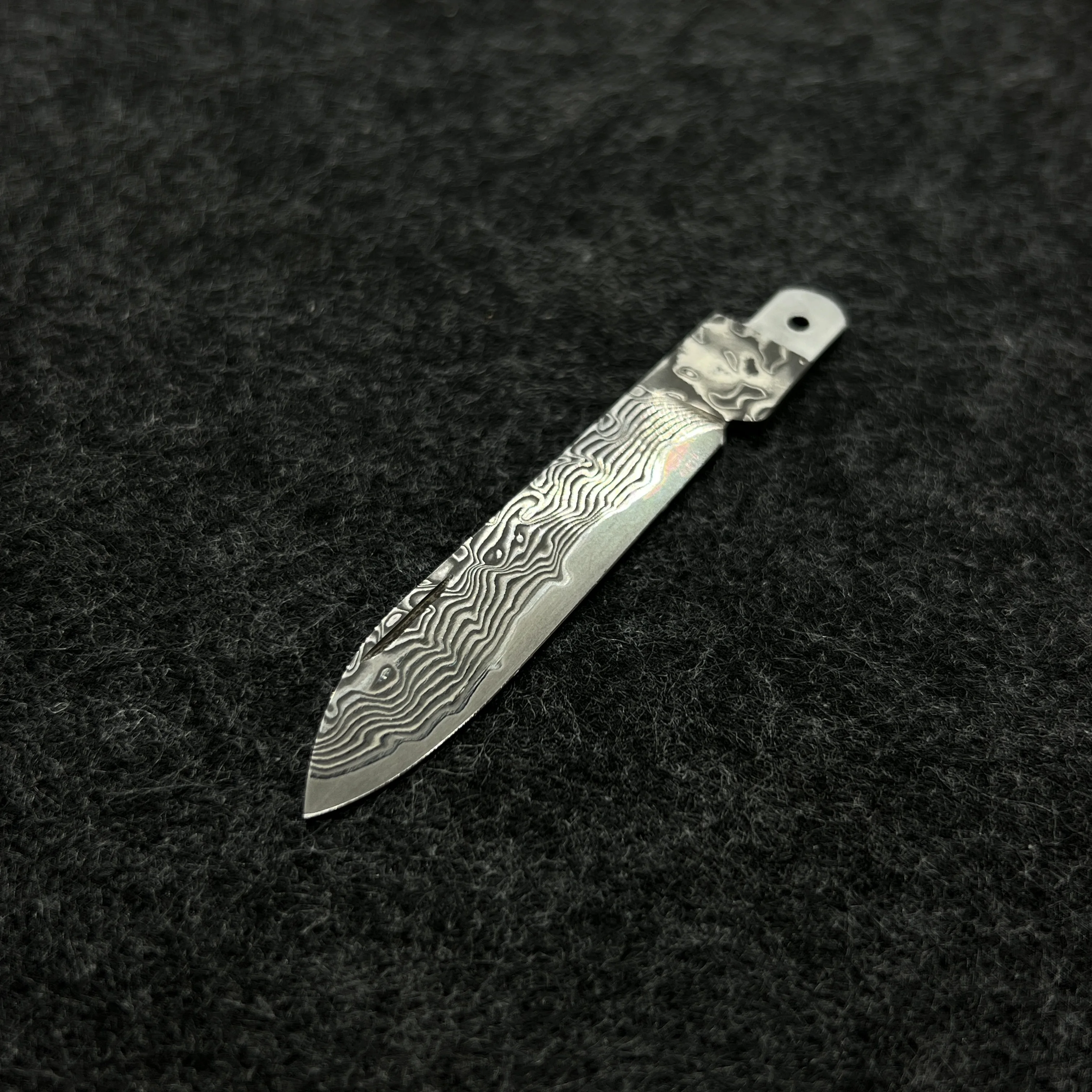 VG10 Damascus Steel Replacement Large Blade with Handmade For 84mm Victorinox Swiss Army Knife SAK Folding Knife DIY Accessories