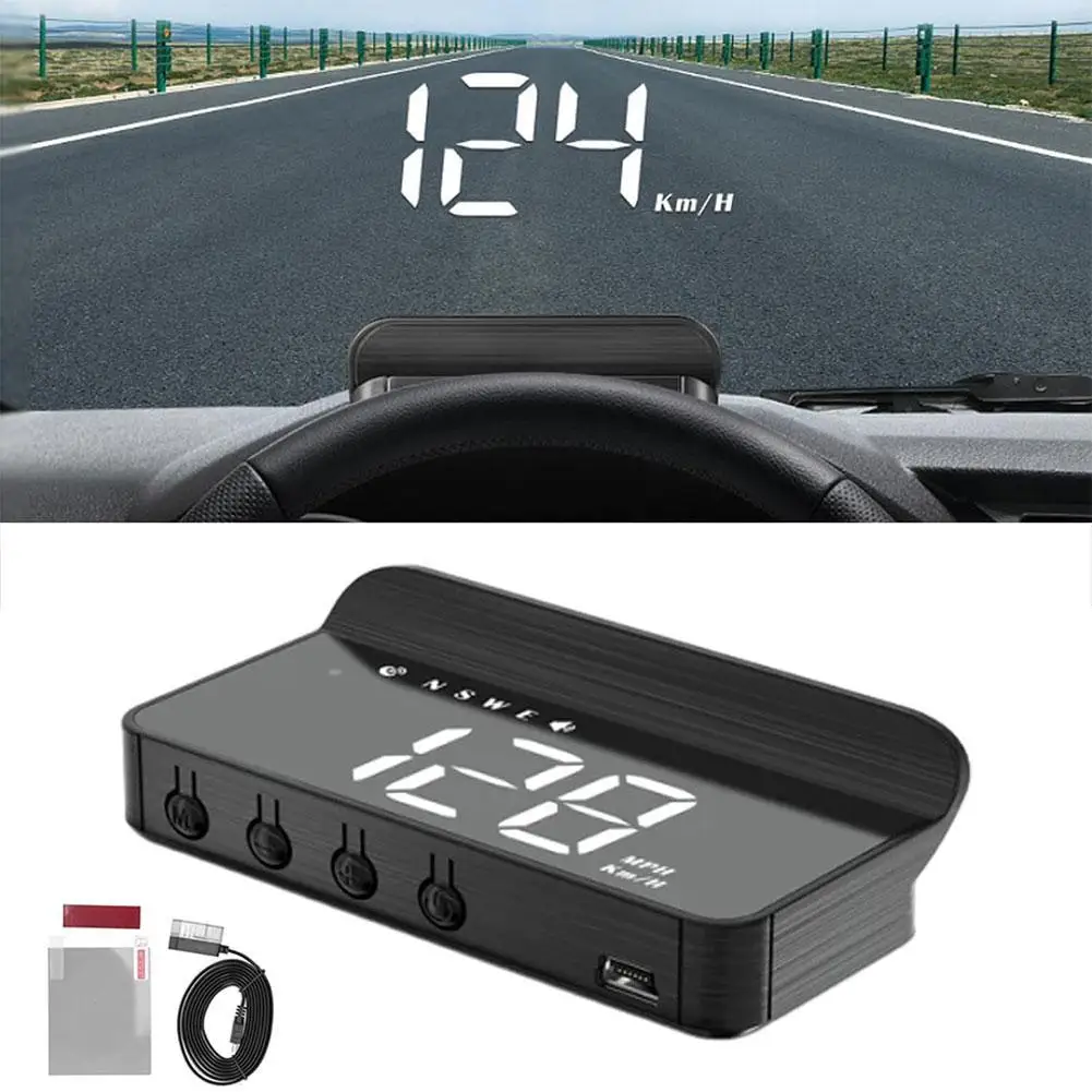 

Car Holographic Head-up Display GPS Digital Speedometer Wireless Auto KMH/MPH Windshield Speed Projector For All Car