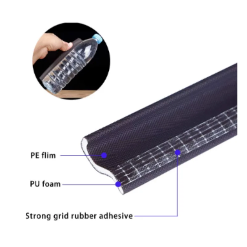 New 40M Acustic Foam Window Sealing Strip for Casement Window Seal Soundproof Foam S Weather Stripping Door Seal Gap Filler Tape