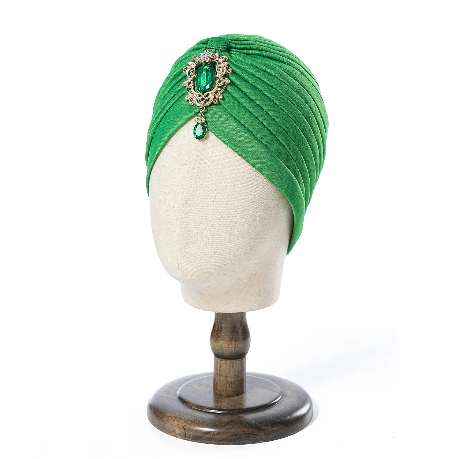 Muslimische Mode Frauen Elastische Legierung Bohrer Twist Knoten Hut Chemo Kappe Krebs Hut Islamischen Femme Kopftuch Indischen Hut Stirnband Turban – Detail 10