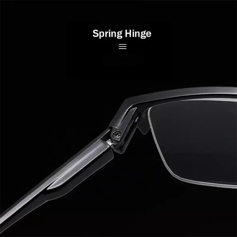 Lesebrille für Herren, Halbrahmen, Ultraleicht, Presbyopie-Brille, 2023, Damenbrille +0,75 bis +4,0, Unisex-Lesebrille – Detail 3