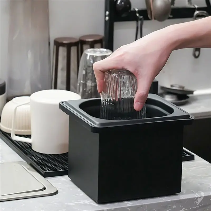 Happy New- Automatic Washer For Hotel Bar Glass Cup Washing Machine Stainless Steel Free From Opening Kitchen Sink For Coffee Mi