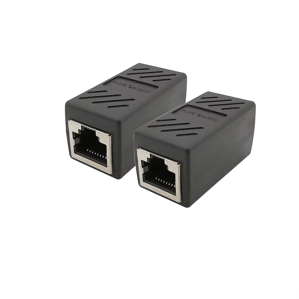 1Pcs RJ45 Network Coupler Ethernet Cable Extender LAN Connector RJ45 Female to Female Socket 8P8C Cable Interface Modular Adapte