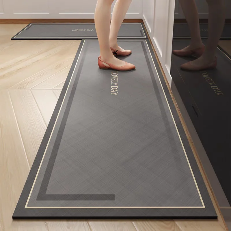 VIKAMA 2026New Model Kitchen Rug Anti-slip Oil-absorbent Washable Non-drying Water-absorbing Laundry Room Floor Mat Home Décor