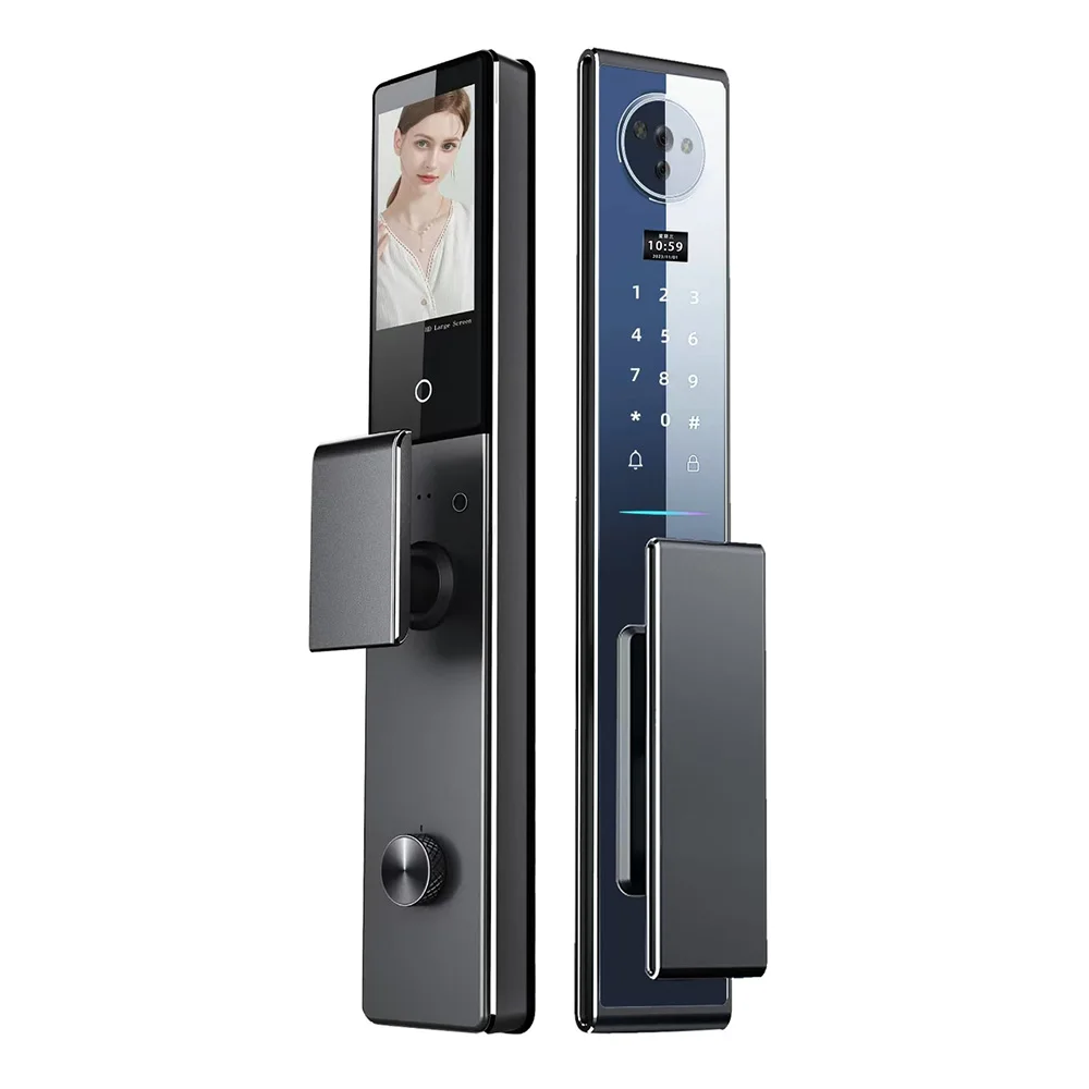 001 Intelligent Face Recognition Smart Door Lock Palmprint Fingerprint Fully Automatic Smart Lock
