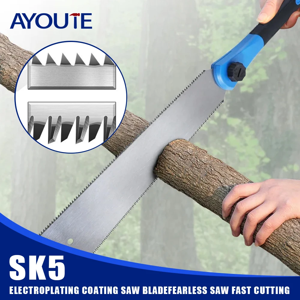 

32cm Double Edge Hand Saw Japanese Ryoba Saw Double Edge Pull Saw Interchangeable Flush Cut Saw Flexible Blade Hand Saw