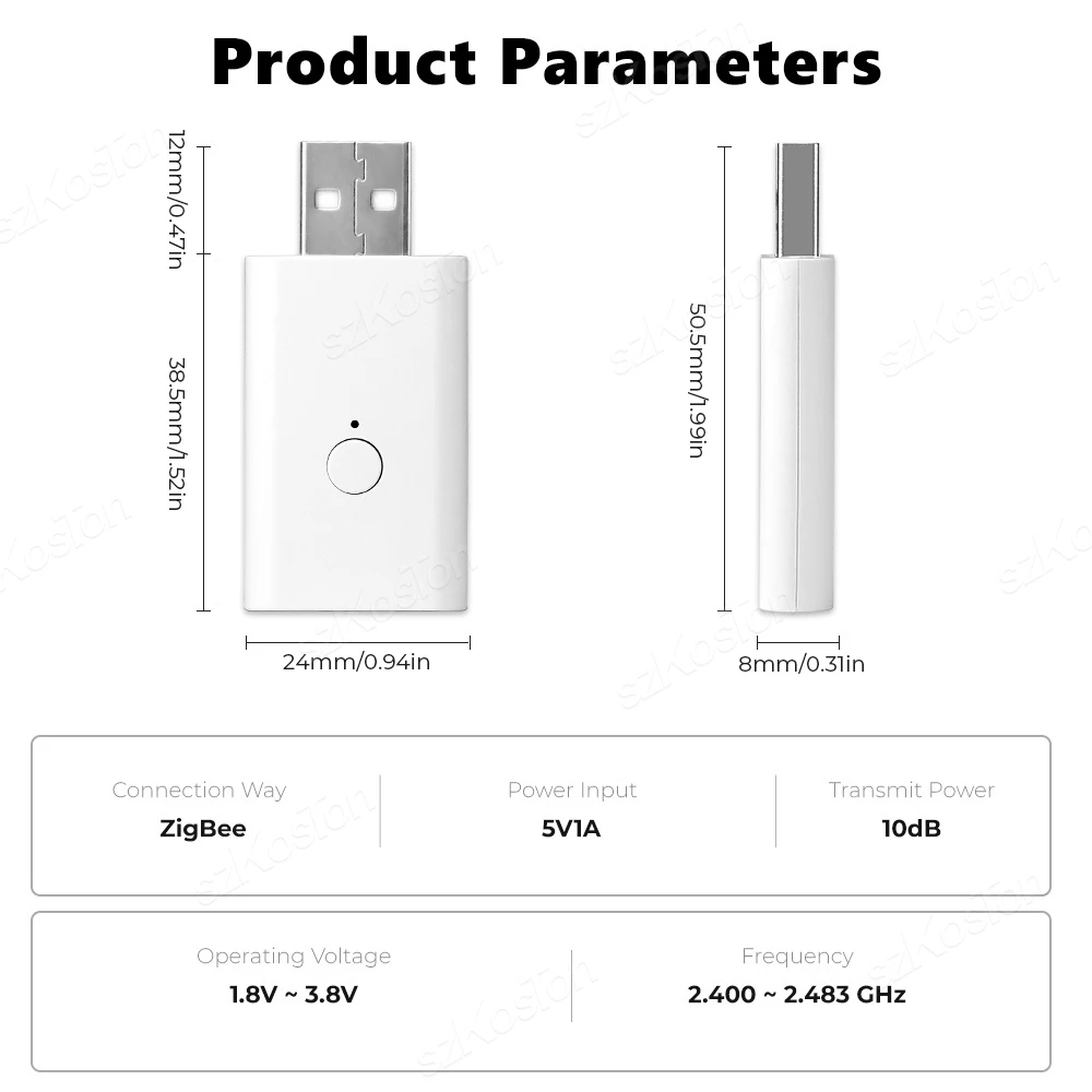 투야 지그비 3.0 USB 신호 리피터, 신호 증폭기 익스텐더, 스마트 라이프, 지그비 게이트웨이, 향상된 신호, 스마트 홈 자동화