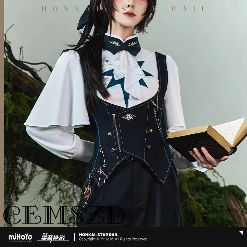 

[Genuine] miHoYo Game Honkai Star Rail Anaxa Theme: Impression Series Vest: miHoYo Cosplay Tight-Fitting Vest Anime Cartoon Top