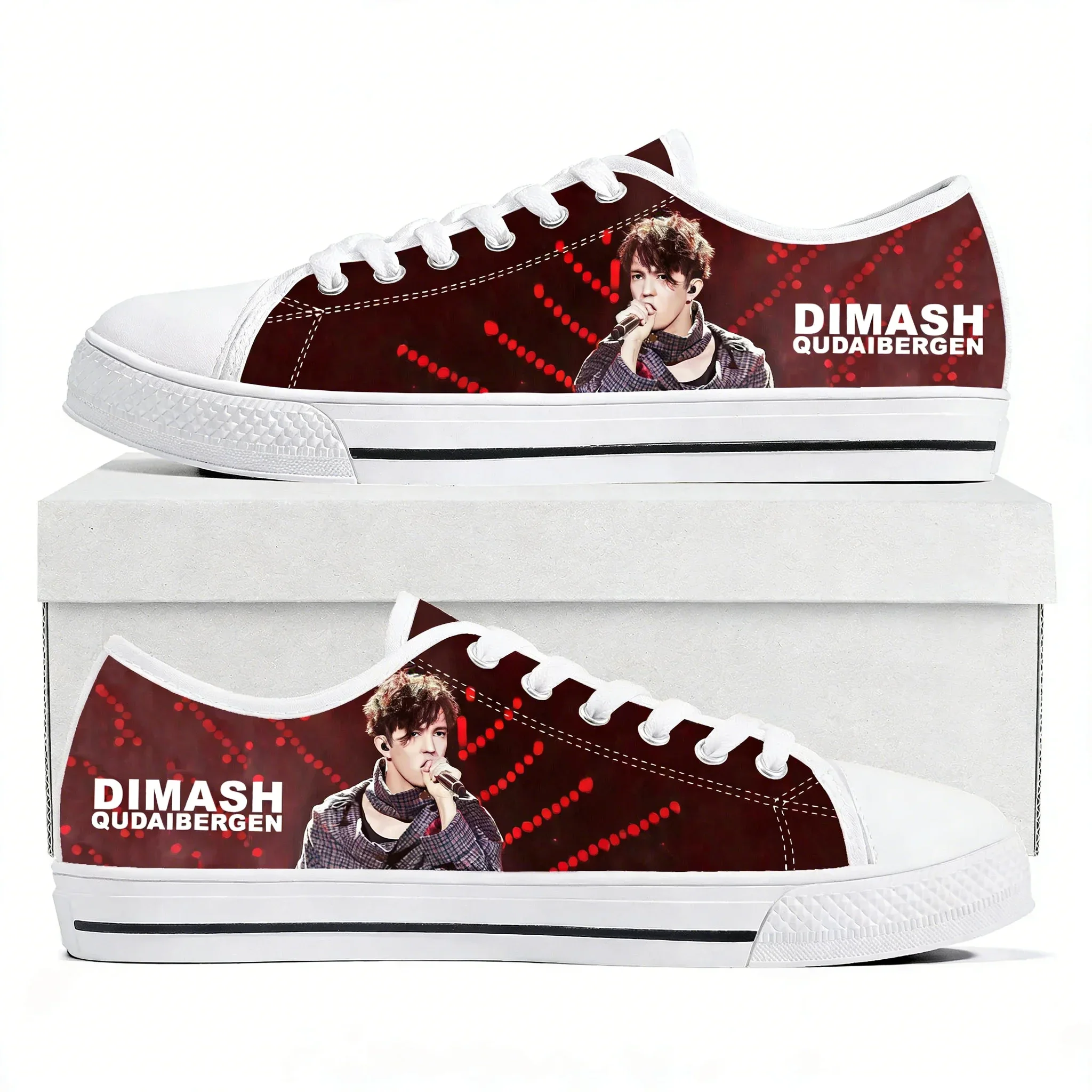 

Dimash Qudaibergen Kazakh Singer Low Top Lightweight Sneakers Mens Womens Teenager Canvas Sneaker Casual Couple Hiking Shoes