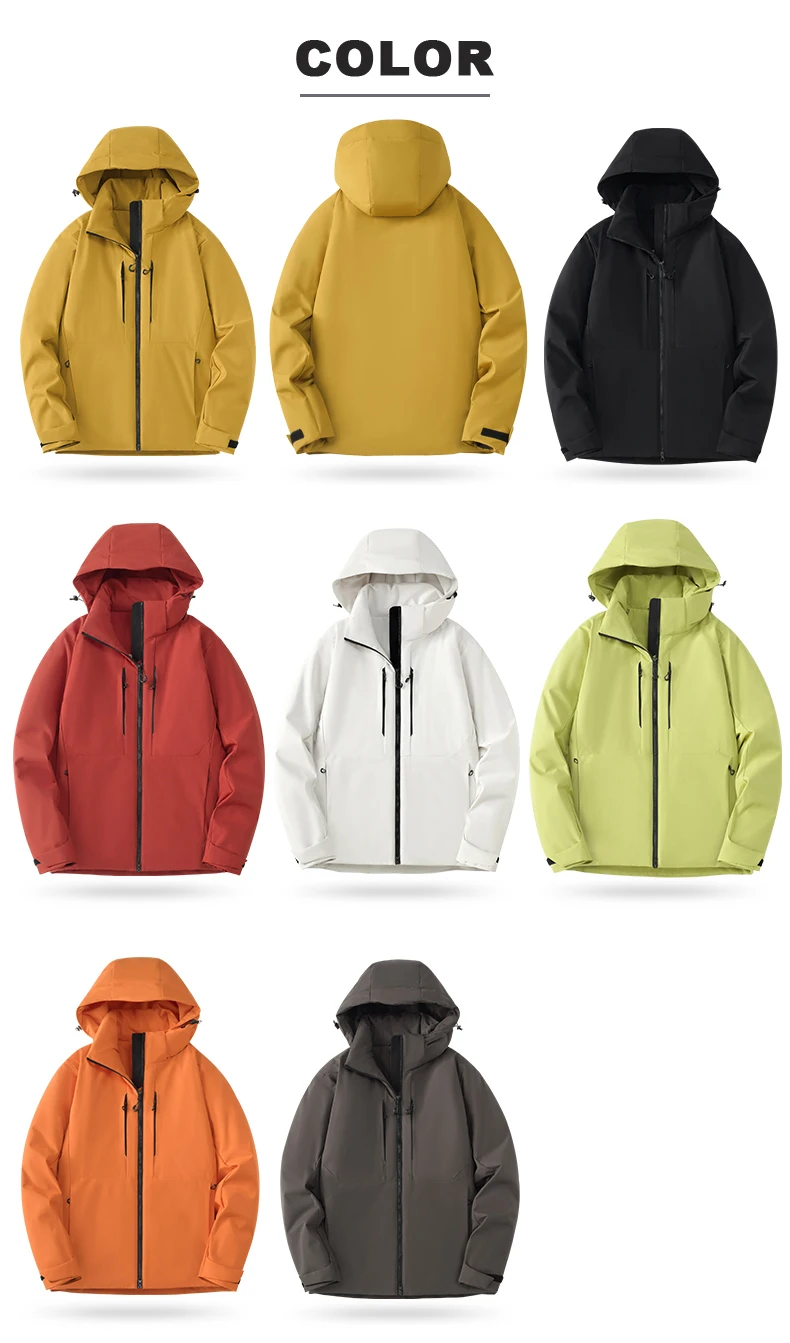 LNGXO Herren- und Damen-Skianzug, wasserdichte, thermische Snowboardjacke, Skijacke, Kletterjacke, Wanderjacke, mit Graphen-Innenfutter, wattiert. – Detail 14