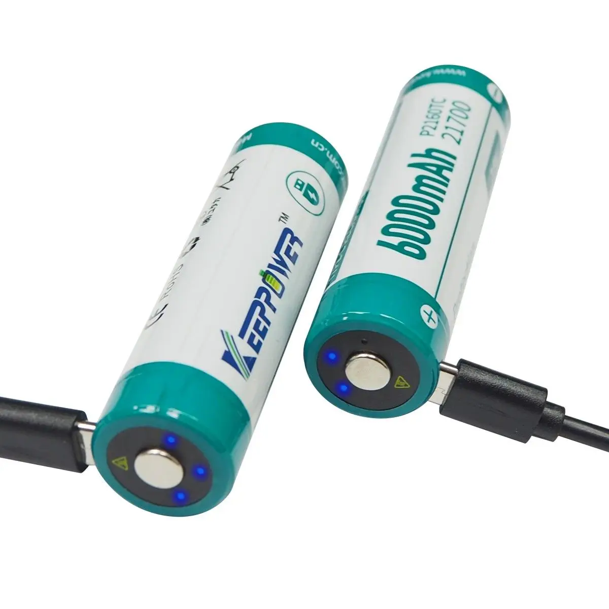 Keeppower P2160TC TYPE-C USB 6000mAh 21700 Battery Lithium Ion Batteries - Image 2