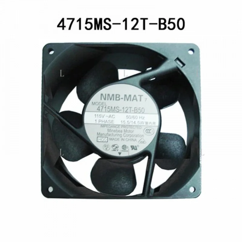 L untuk Kipas Aliran Aksial NMB Boxed 4715MS-12T-B50 14.5W 115VAC Kipas Kontrol Industri