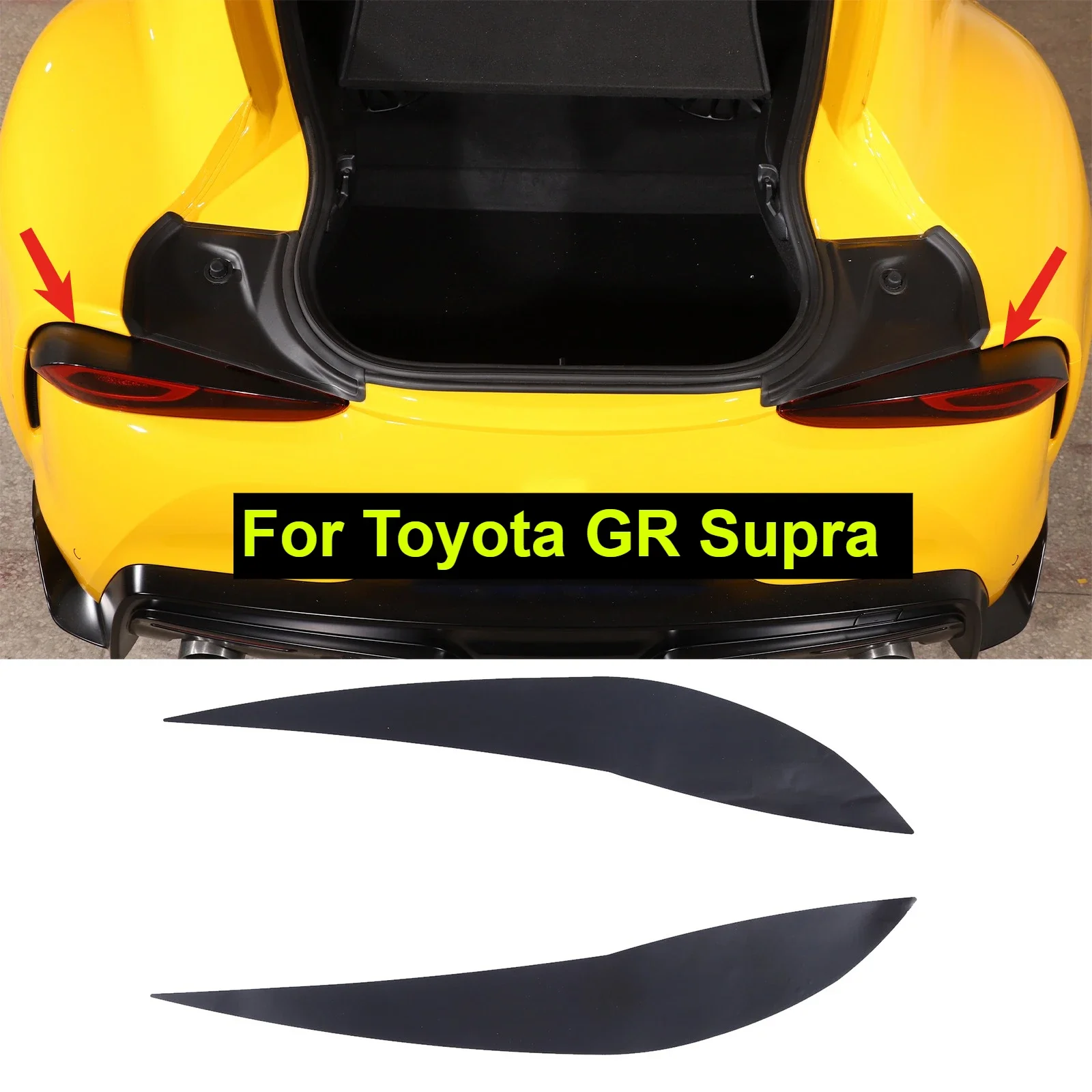 

Rear Tail Light Eyebrow Decorative Sticker Car Styling For Toyota GR Supra MK5 A90 2019-2025 Car Exterior Molding Modification