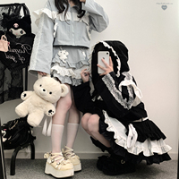 Sweet Cute Lace Sweatshirt Zip Up Hoodie + Multilayer Flounce Slim Waist Mini Skirt Two Piece Sets Womens Outifits Y2k Suits
