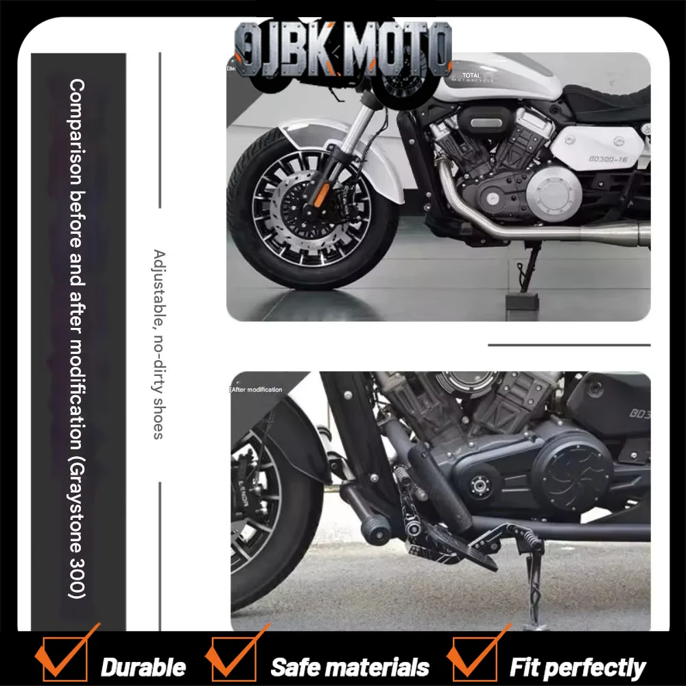 

【Perfect fit】For Benda Chinchilla300 gear shift, front and rear gear lever, aluminum alloy shift lever, pedal two-way lever
