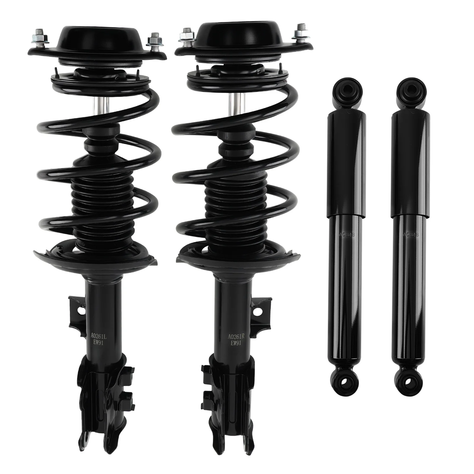 

MaXpeedingrods 4pcs Front & Rear Struts Assembly with Spring Shock Absorber for Hyundai Elantra 2011 - 2016 GLS Limited Sedan