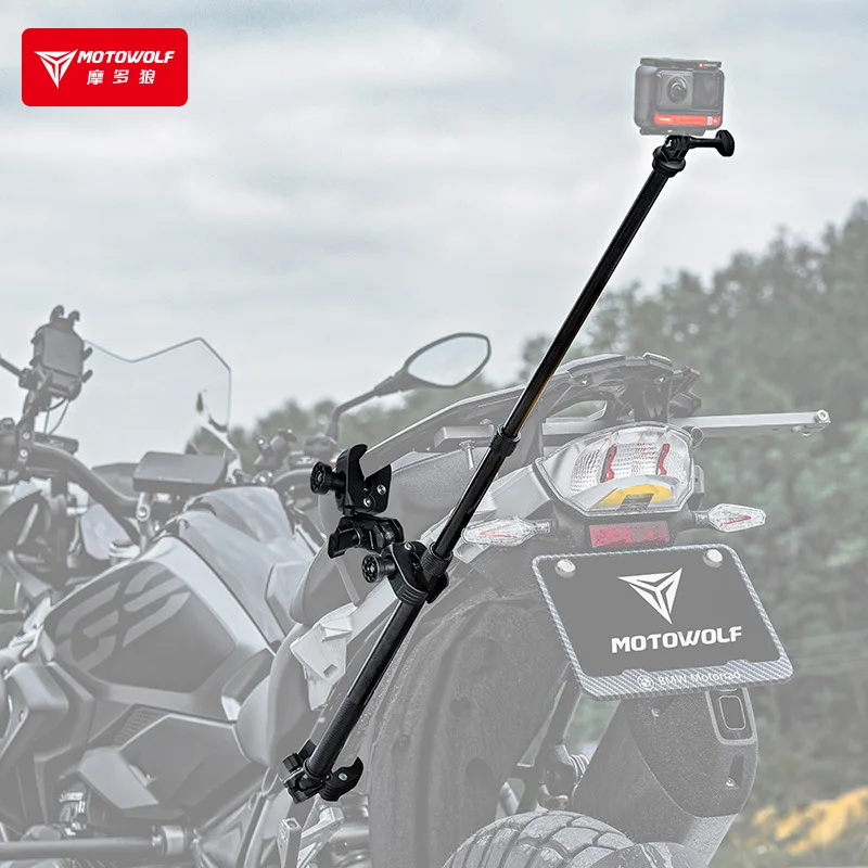 

Мотоцикл для GoPro, кронштейн для съемки, многофункциональный кронштейн для записи стрельбы, уличная камера для верховой езды, кронштейн для палки для селфи