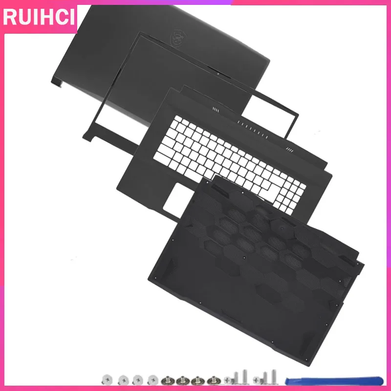 

New Replace Laptop Screen Back Cover Front Frame Palmrest Upper Bottom Base Case Hinges For Katana GF76 MS-17L1 MS-17L2 MS-17L3