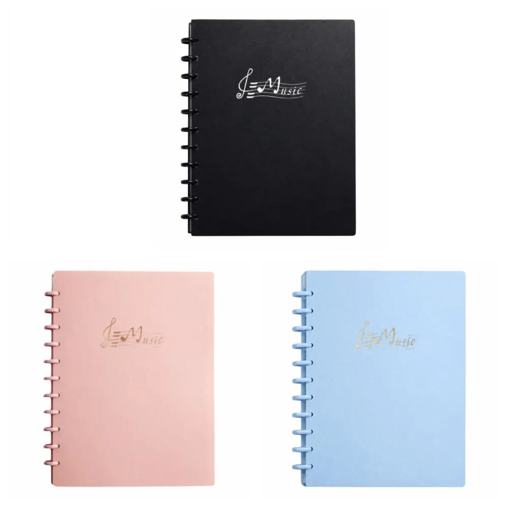 Transparent Music Score Folder Flexible Thickened Sheet Music Binder Reusable Double-Sided Loose Leaf Music Folder Music Majors 4