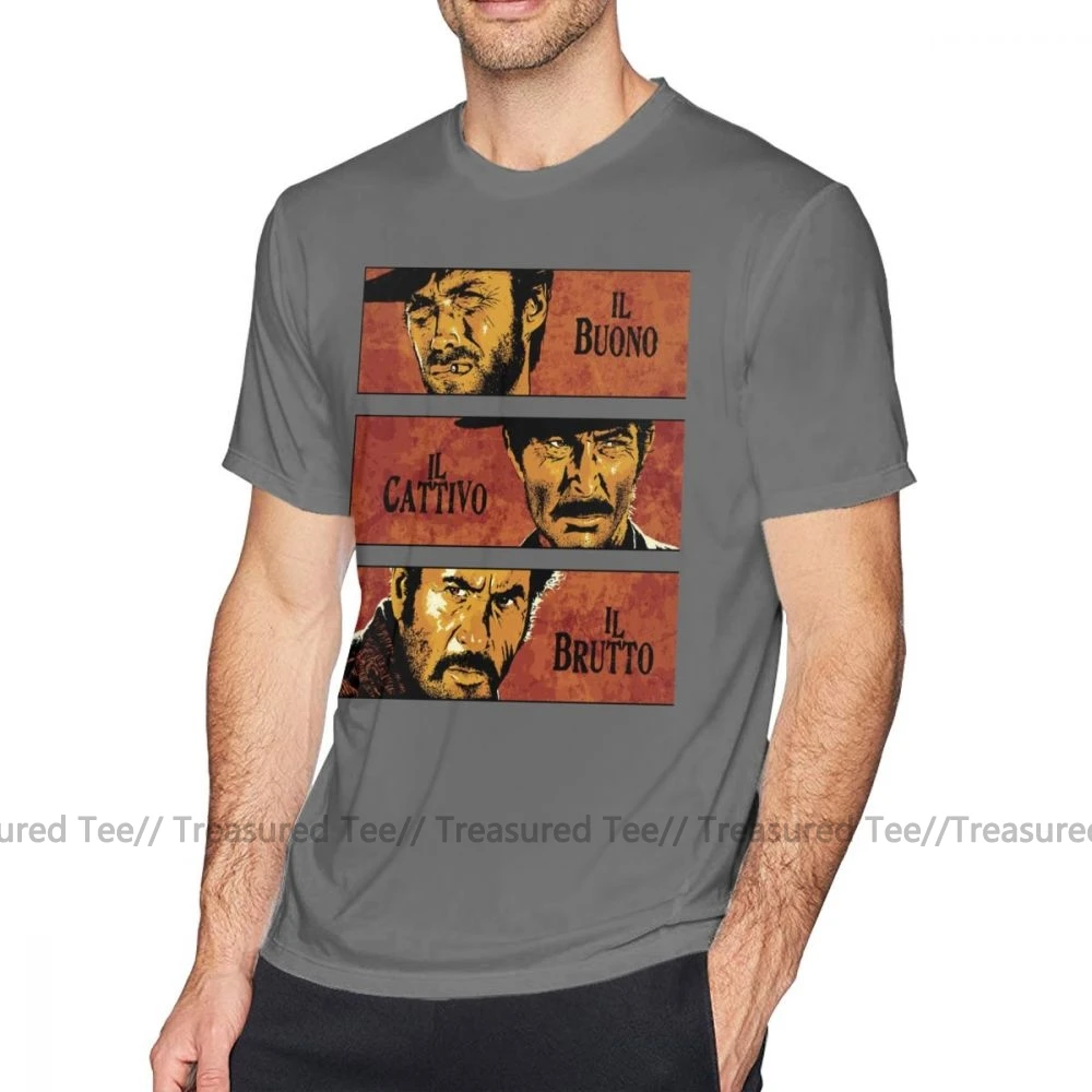 Clint Eastwood T Shirt The Good The Bad And The Ugly T-Shirt Short Sleeve Graphic Tee Shirt Fun Summer Man Tshirt image 3