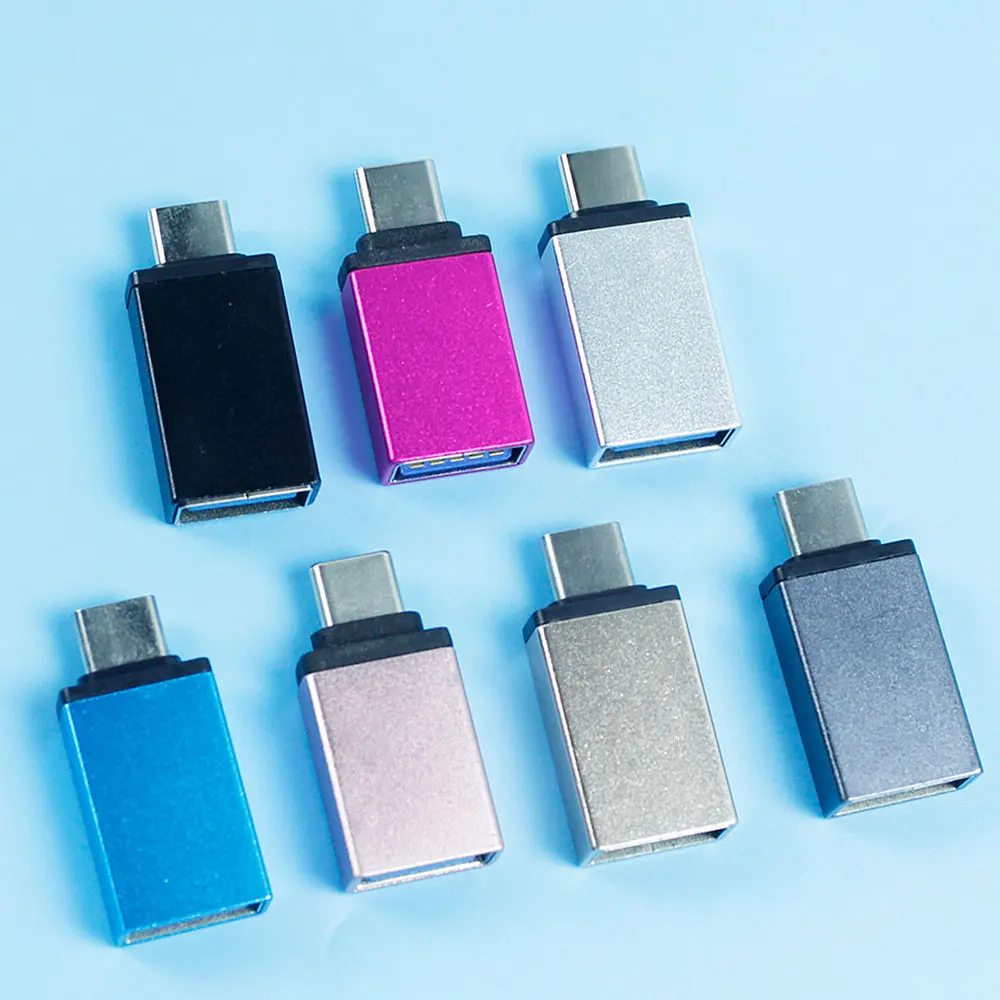 Adattatore da 1 pezzo in metallo Tpye-C a USB3.0 OTC convertitore da maschio a USB femmina tpye-c per adattatore per Laptop ecc.