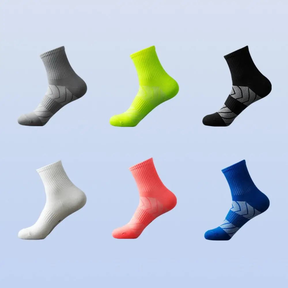 

Stripe Summer Sports Ankle Socks Patchwork Thin Men's Mesh Running Short Socks Women Sock Hosiery Men's Mid Tube Hosiery Fitness