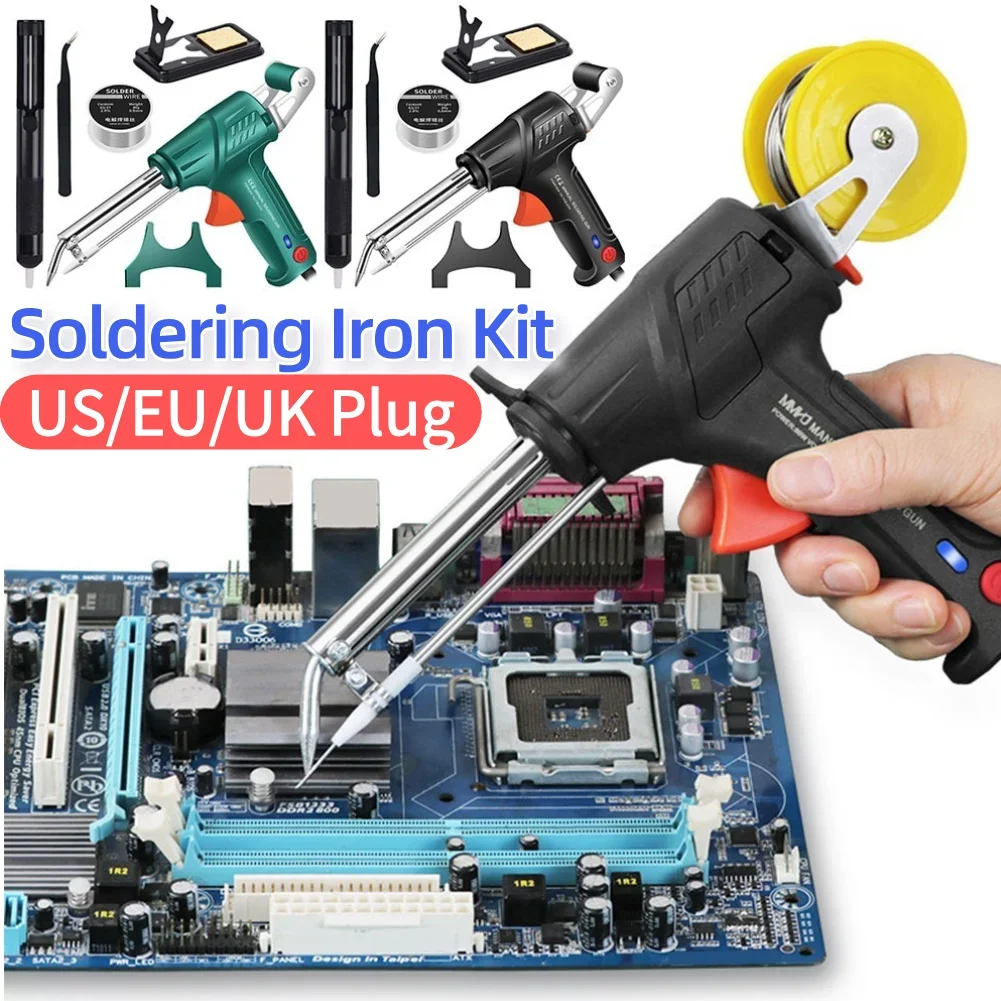 

Комплект паяльника 60 Вт до 480C, многофункциональный паяльник, насос для распайки проволоки, пинцет для ремонта и DIY