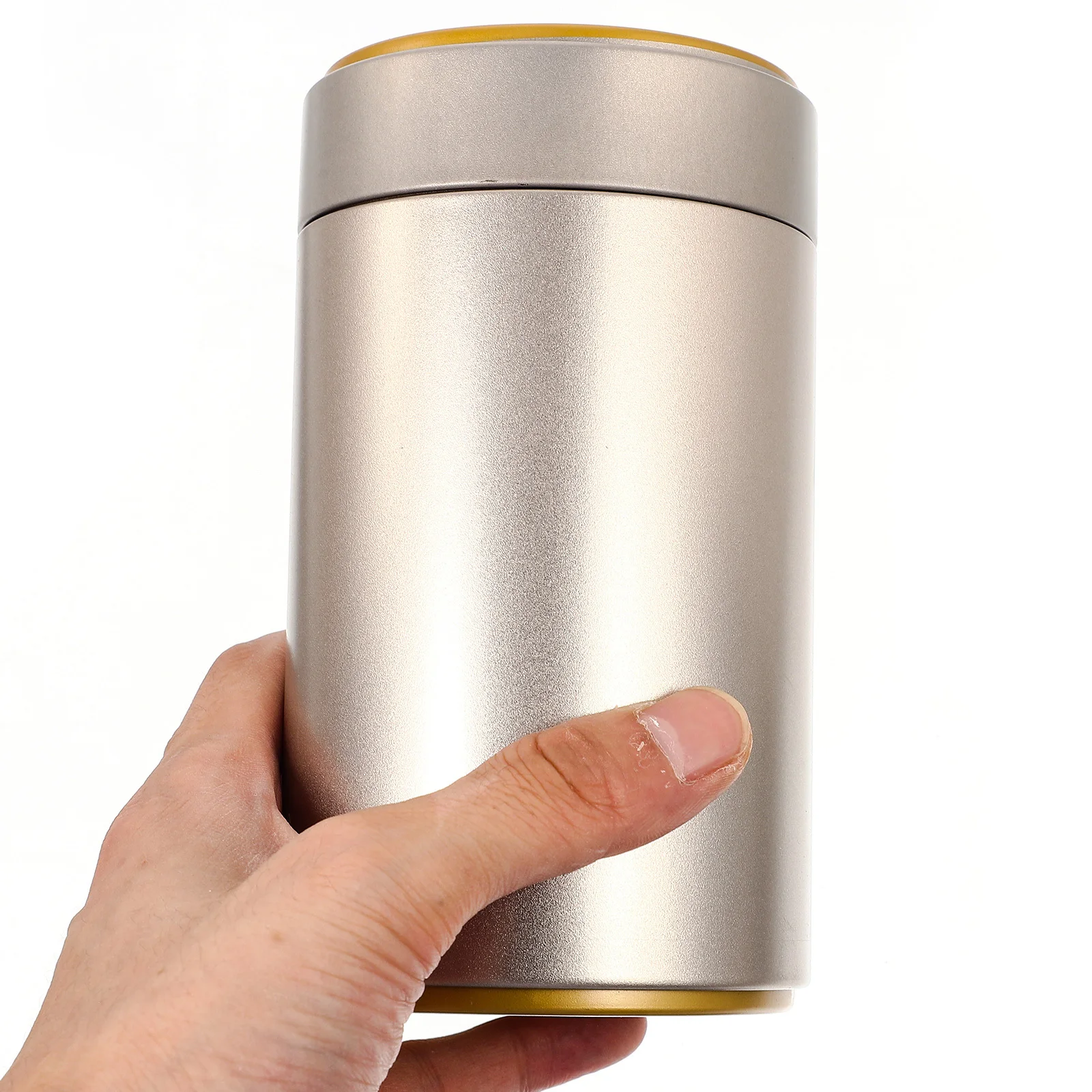 

4Pcs Metal Gift Cans Airtight Tea Canisters Tinplate Jars Bright Color Long Lasting Practical Home Kitchen Use