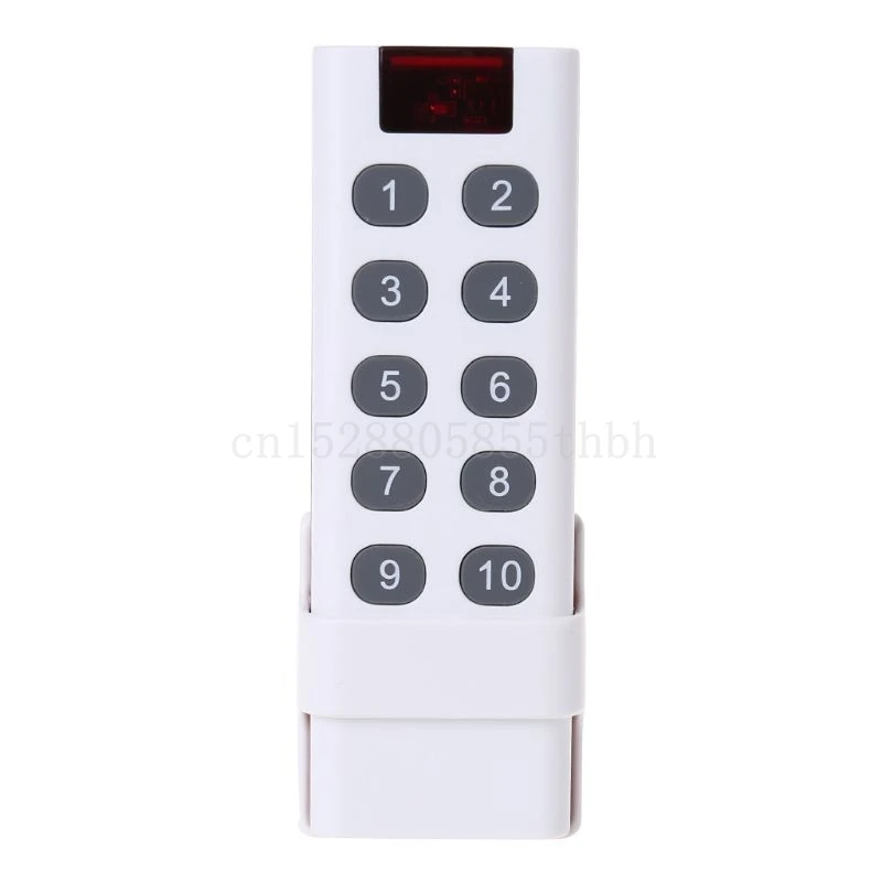 Universal Wireless Learning Code Digital Remote Controller Transmitter 1/2/3/4/6/8/10 Channels Buttons Keypad AK-7010TX