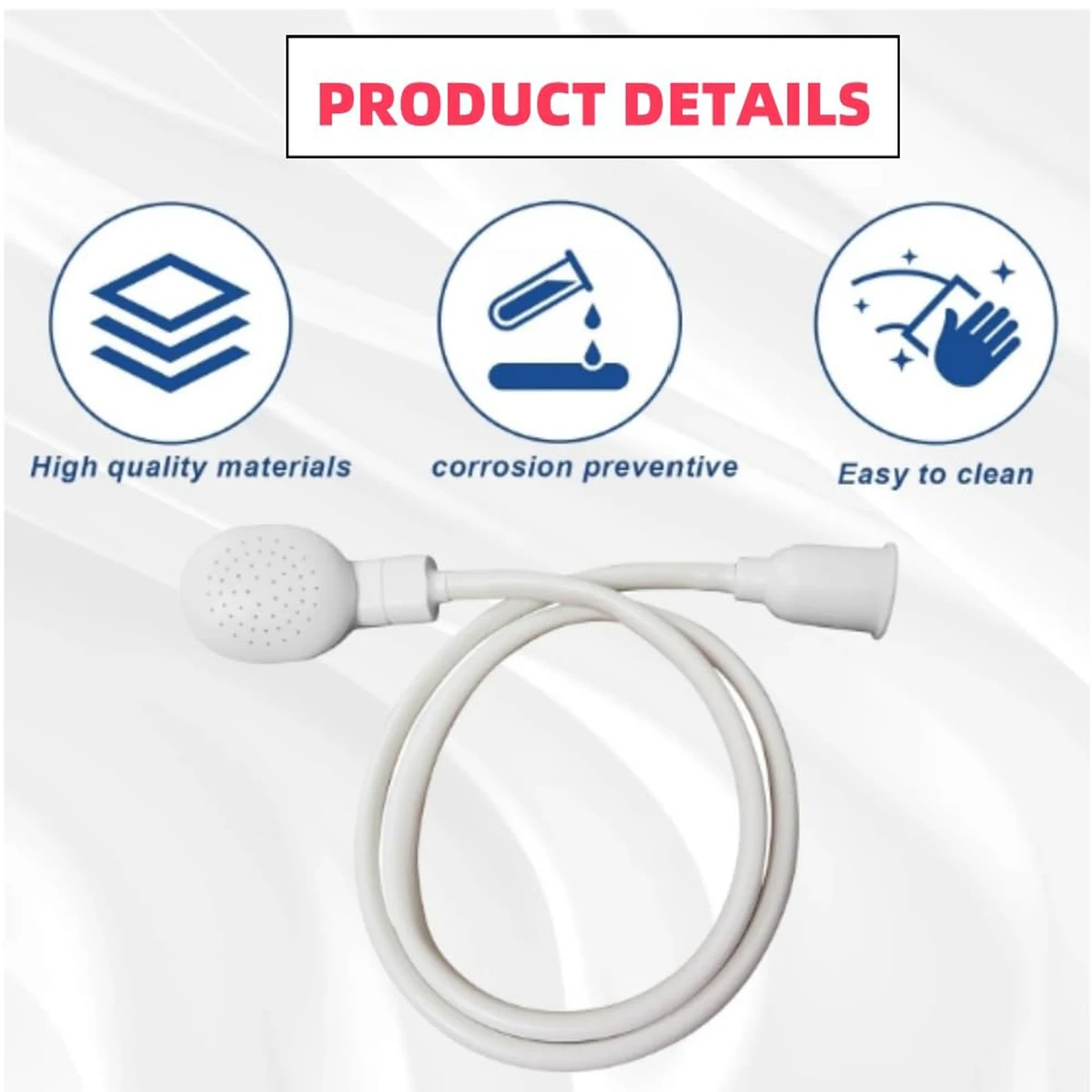 صنبور موسع رأس دش خارجي غسل الشعر الحيوانات الأليفة الاستحمام متعدد الوظائف المحمولة عنبر فوهة دش بسيطة